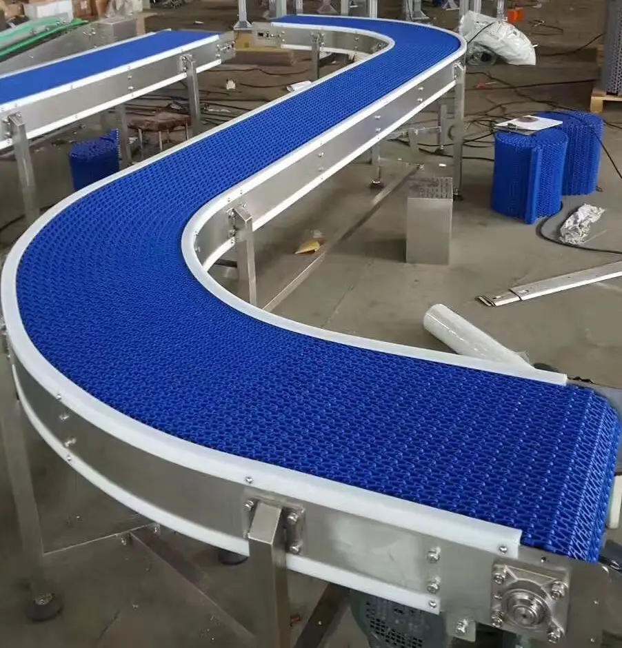 Food-Grade-Plastic-Conveyor-Belt-Modular-Curved-Modular-Belt-Conveyor-Machine