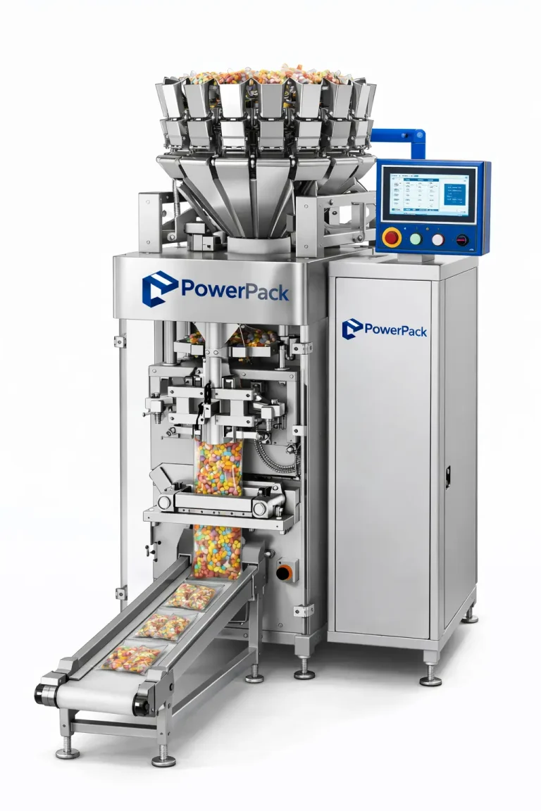 Sert Şekerleme İçin Çok Kefeli Terazi ve Şeker Paketleme Makinesi